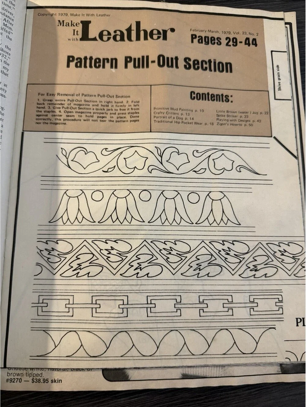 Vtg Make It With Leather Magazine Lot Of Six With Template Patterns 70s-80s